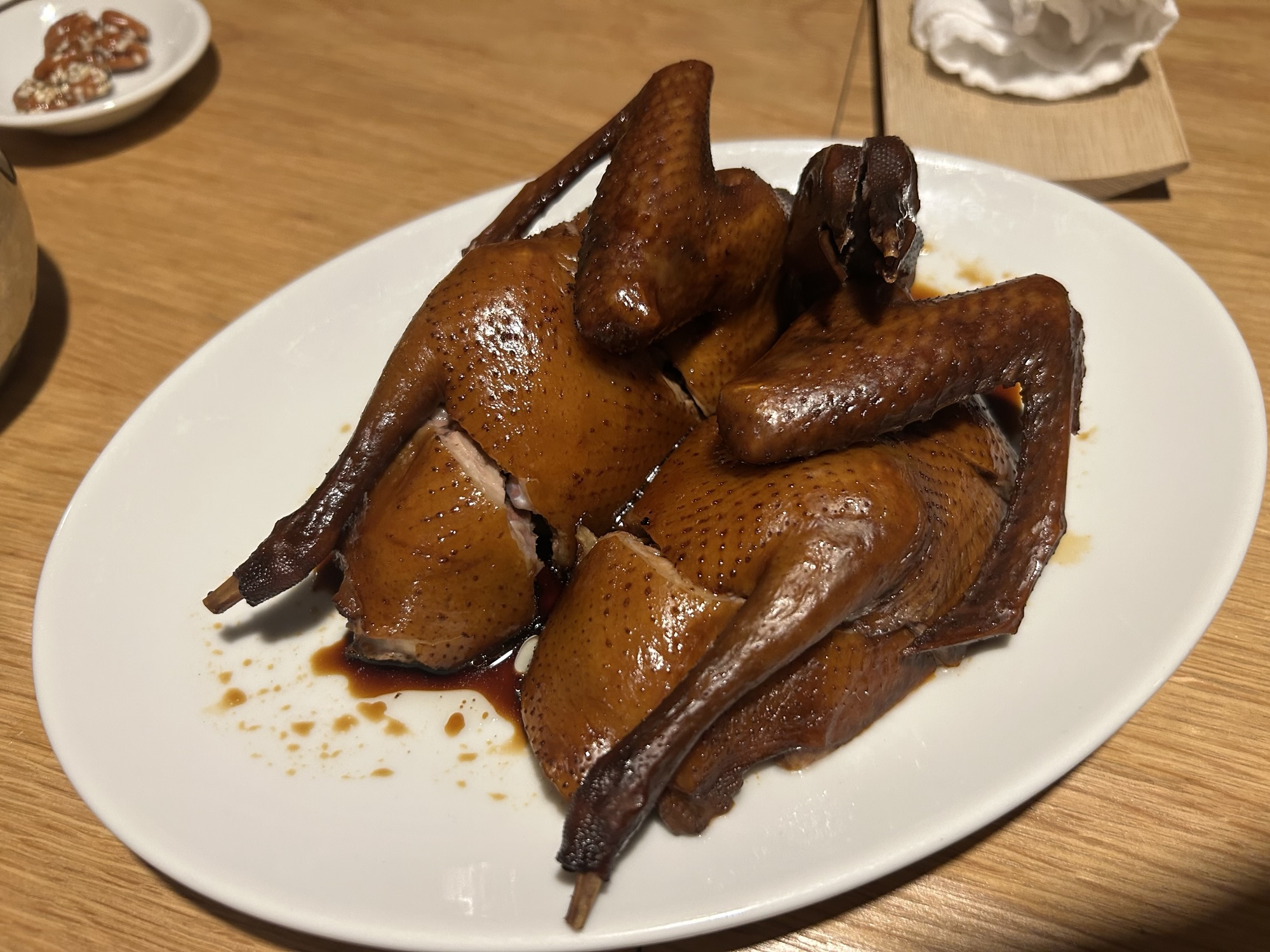 四谷三丁目 新楽記 鳩の潮州たまり醤油漬け