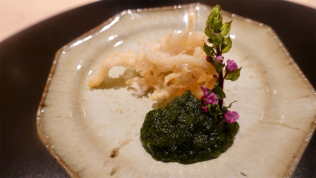 麻布十番 東麻布 さいこう 白魚の天ぷら