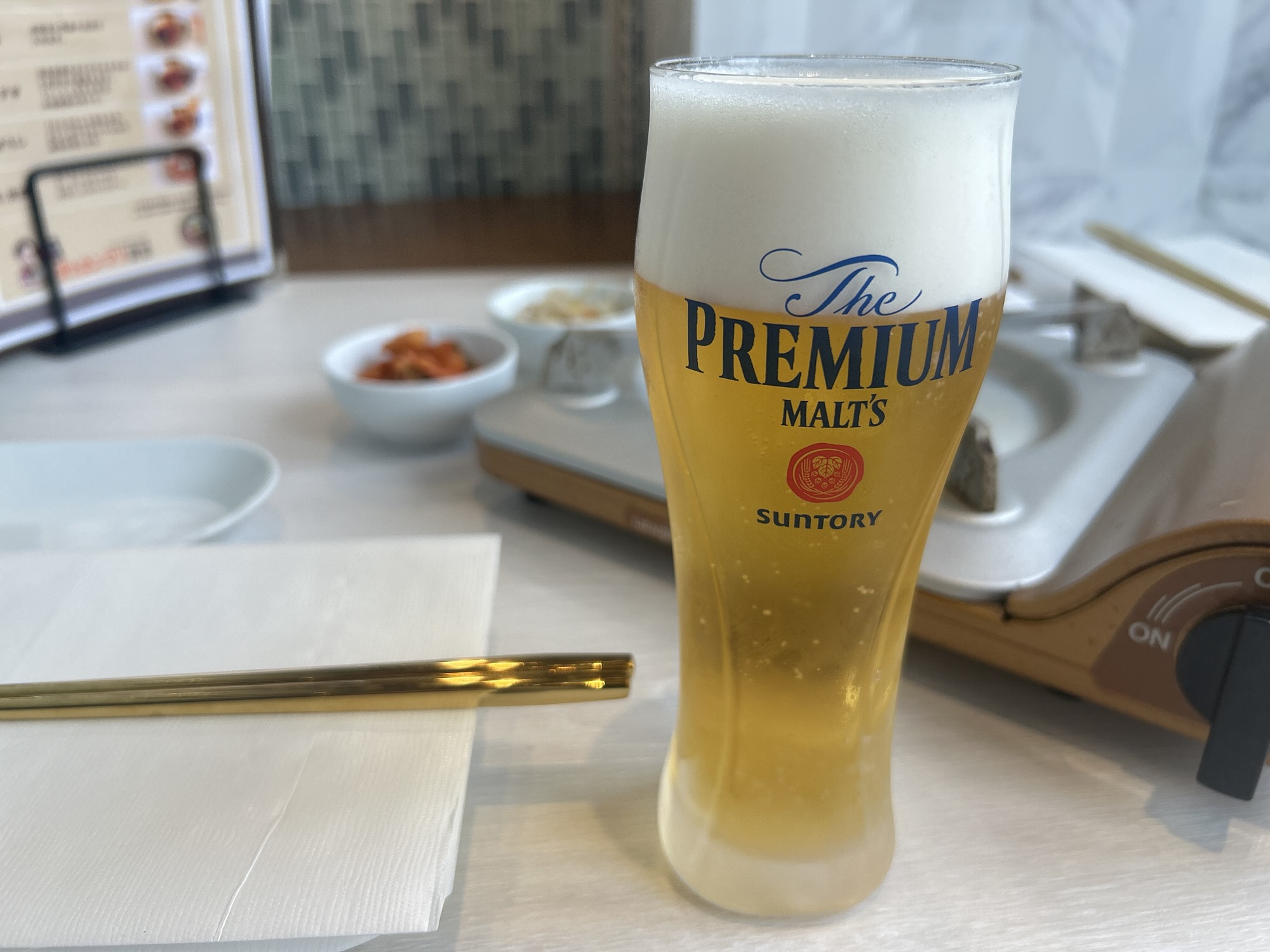 新大久保 タッカンマリ食堂 生ビール