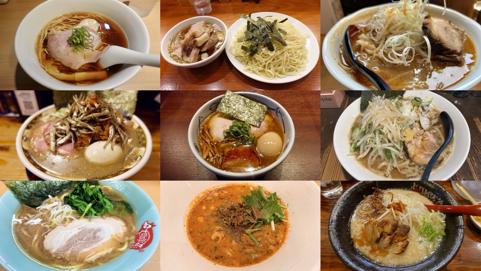 新宿 本当に旨いラーメンまとめ コラージュ写真