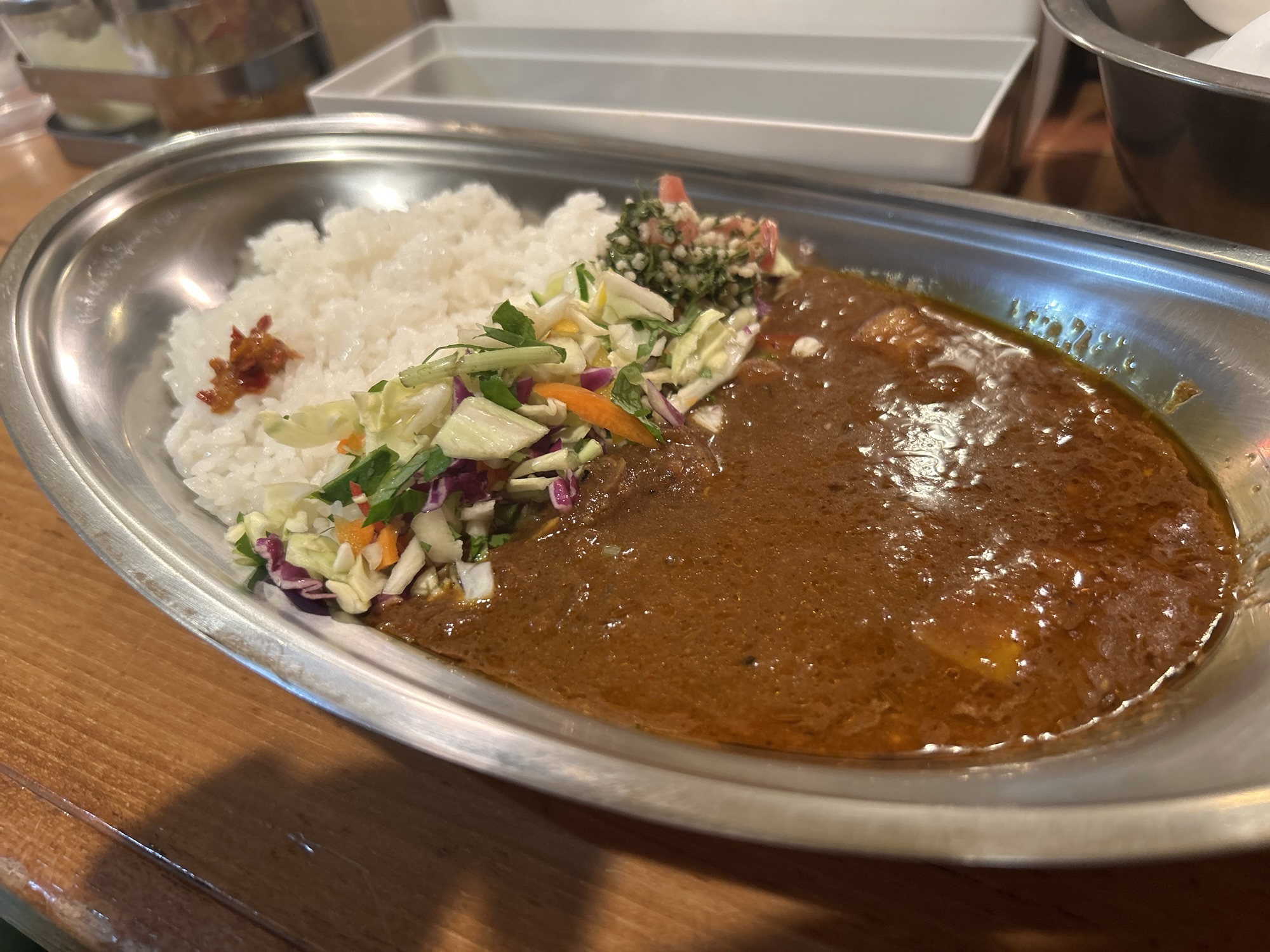 渋谷 ポークビンダルー食べる副大統領