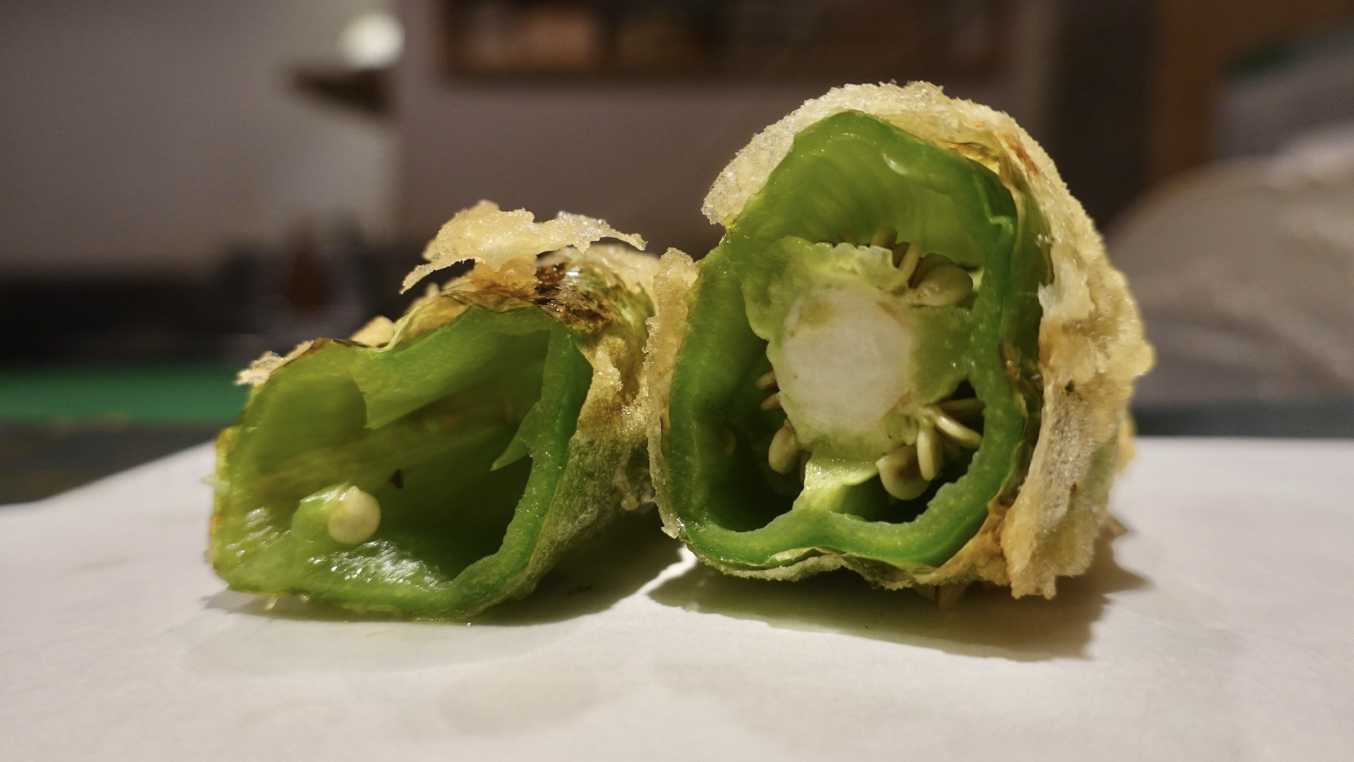 築地 天麩羅なかがわ 万願寺唐辛子