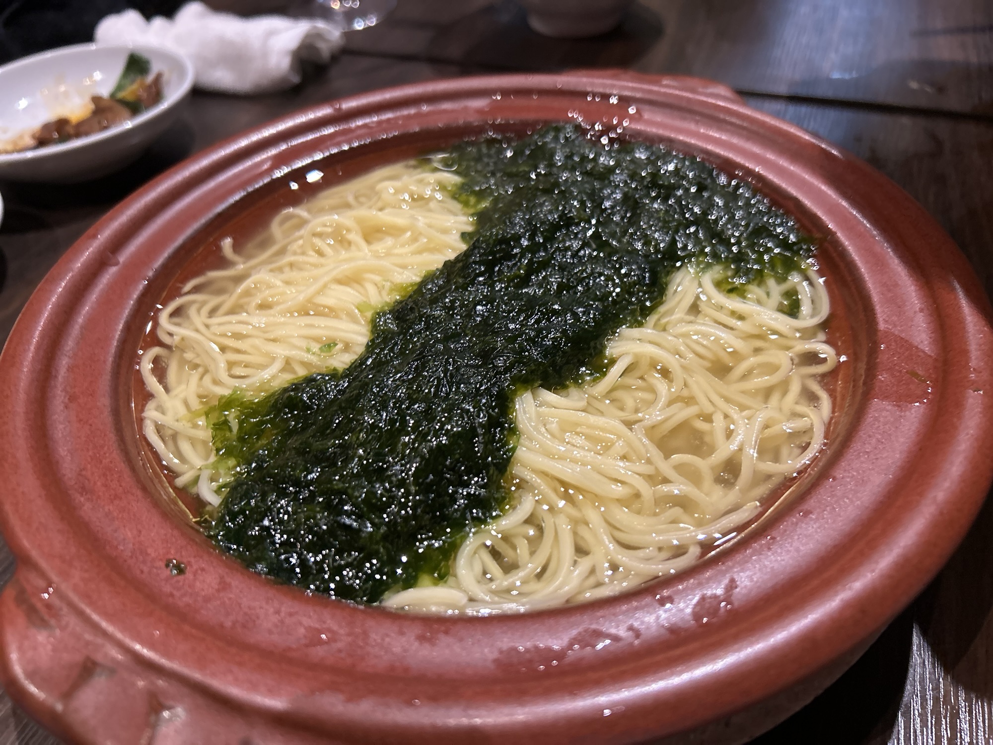 白金高輪 蓮香 青海苔の汁そば