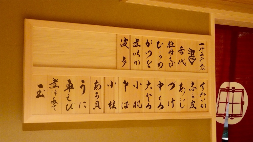 すし 田いら メニュー