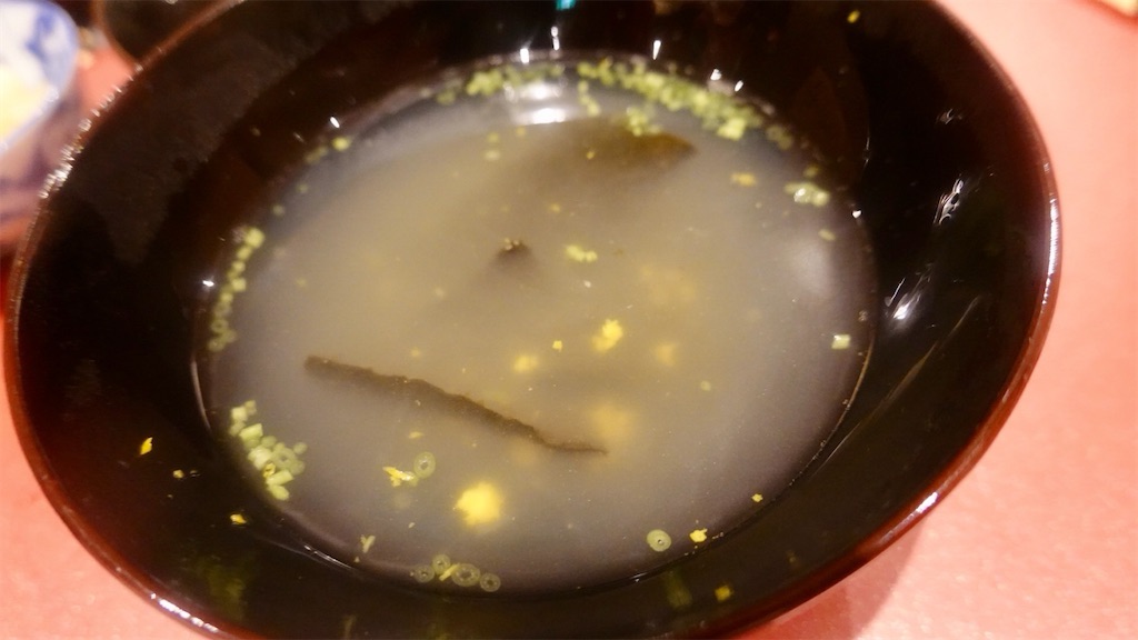 すし 田いら お吸い物