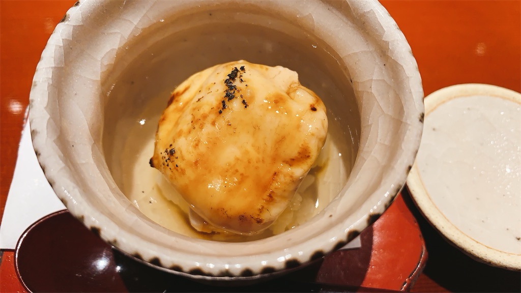 六本木 澤いち 虎河豚の白子の蒸し寿司