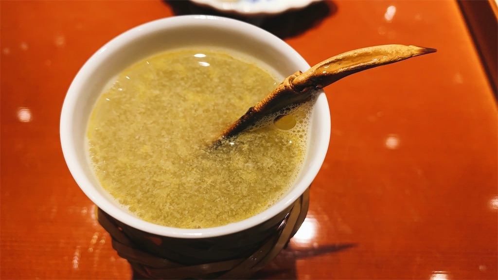 六本木 澤いち 蟹味噌の熱燗