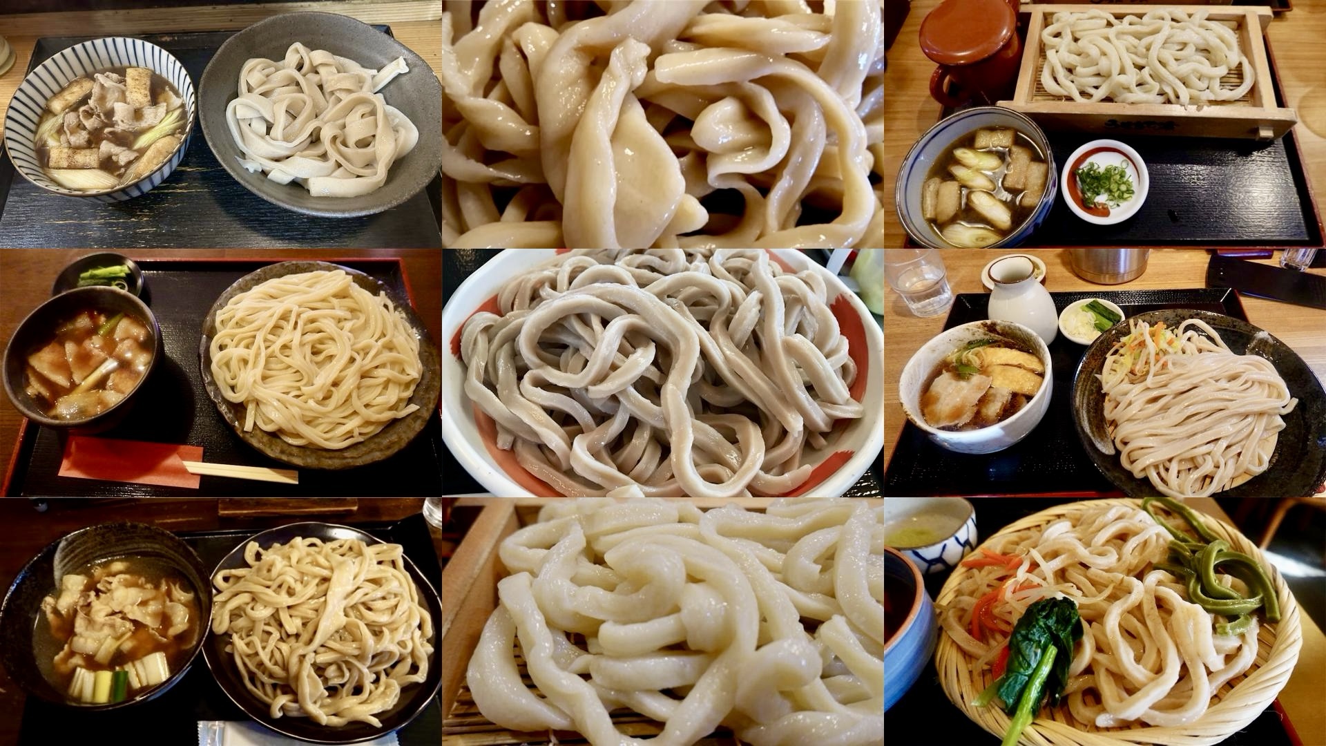 東京 武蔵野うどん名店まとめ コラージュ写真