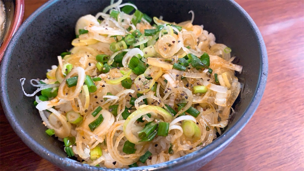 昭島 大山家 昭島店 とき玉子ネギめしセット