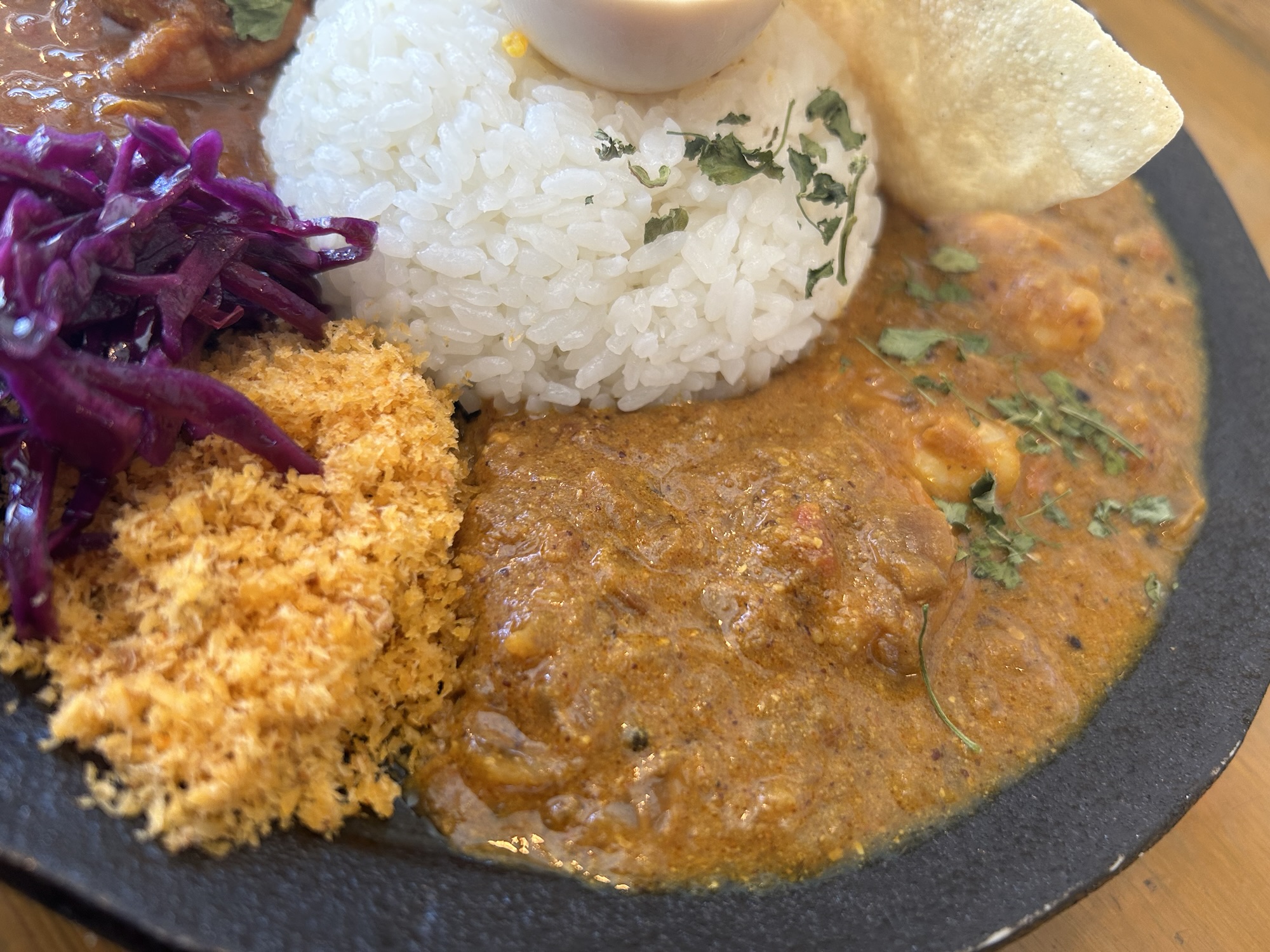 高円寺 アンドビール カレー定食 2種がけ