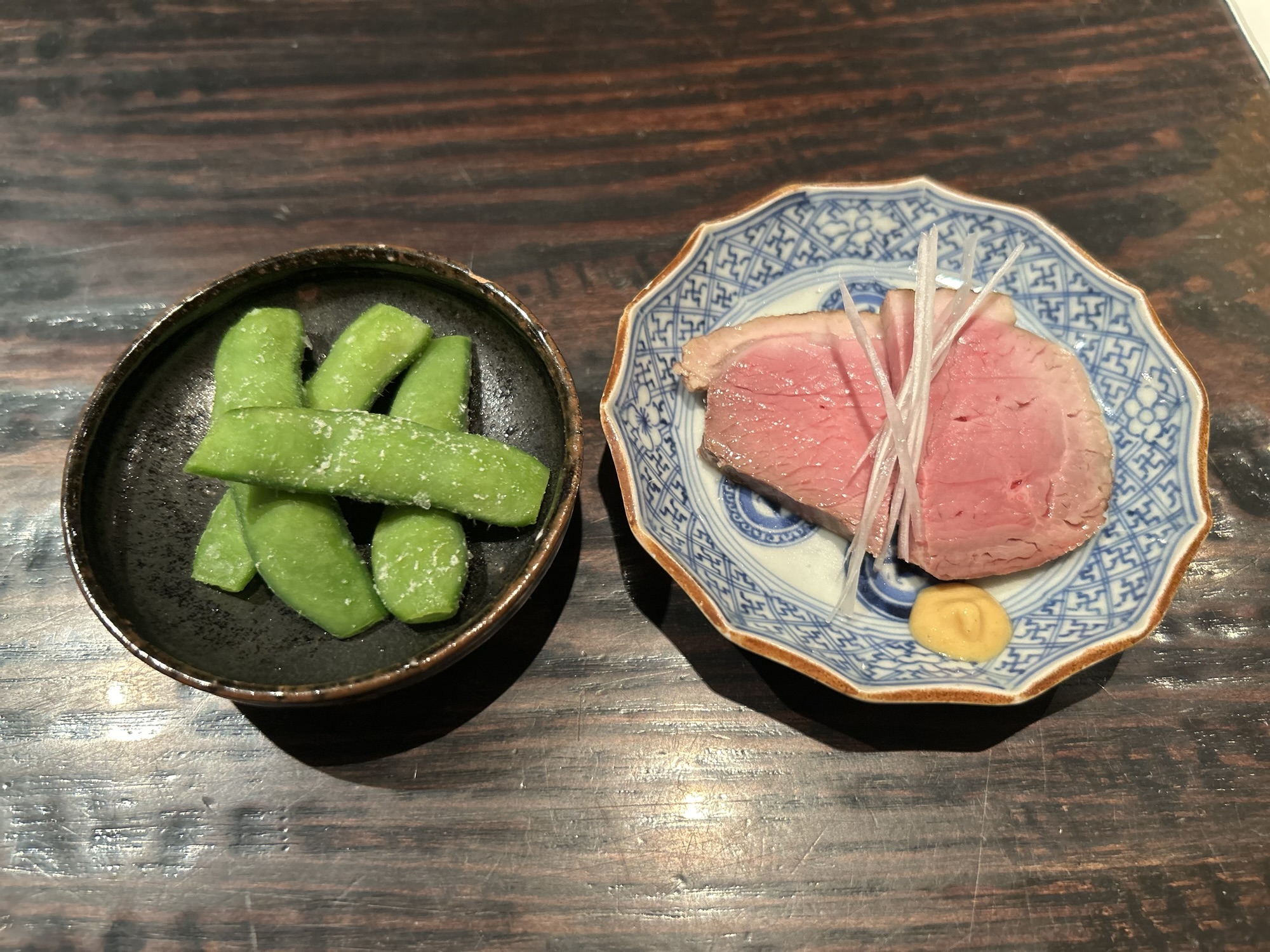 麻布十番 瀬尾 枝豆 京鴨のロース