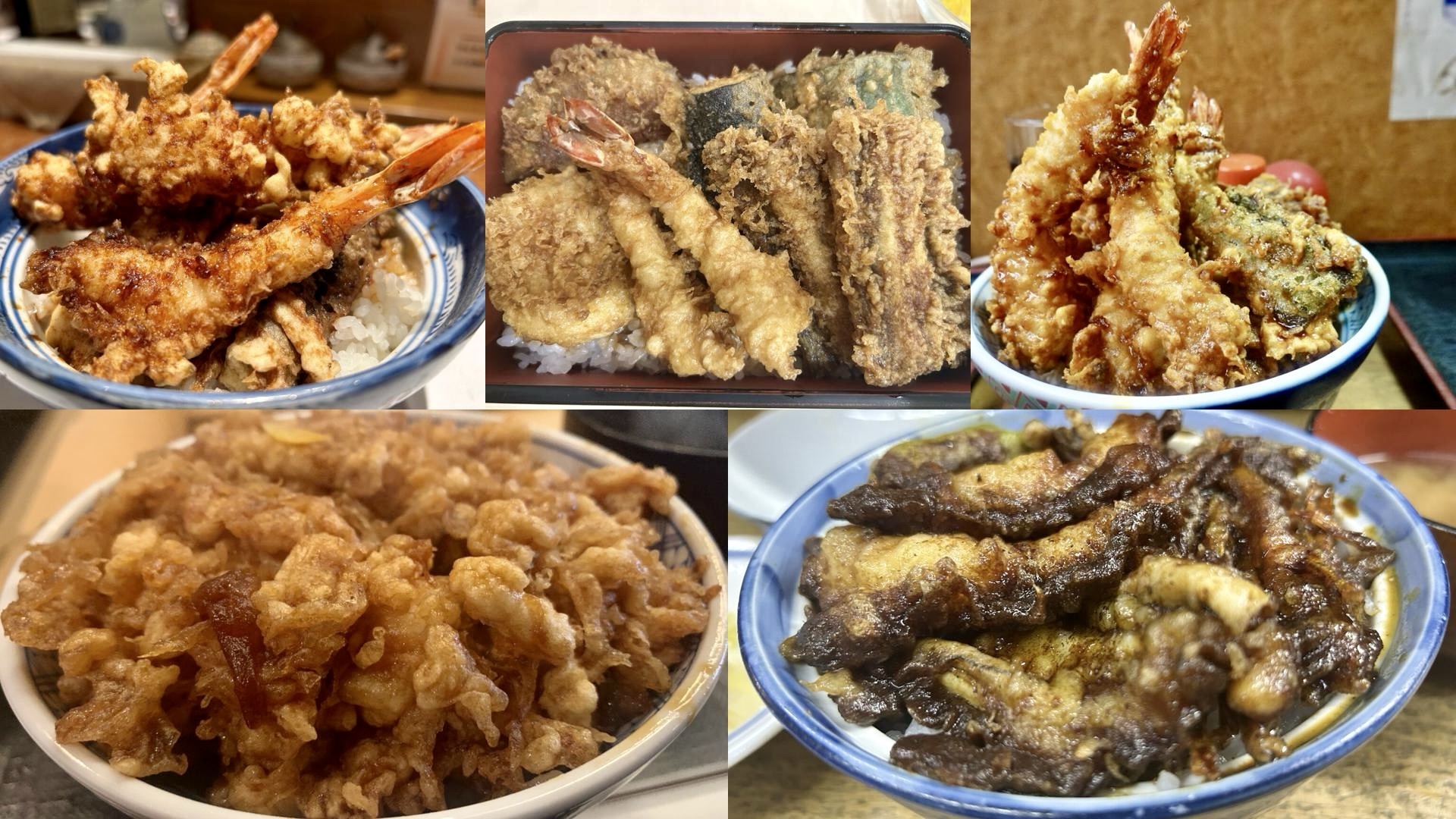 東京 天丼のおすすめ名店まとめ コラージュ写真