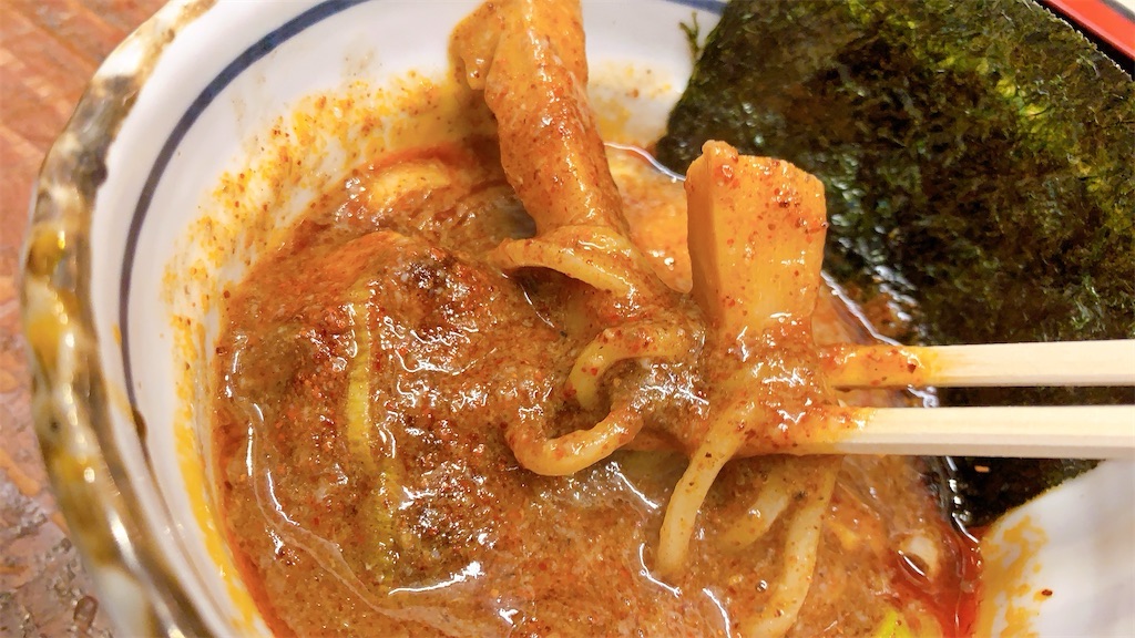 立川 麺処 井の庄 辛辛魚つけめん