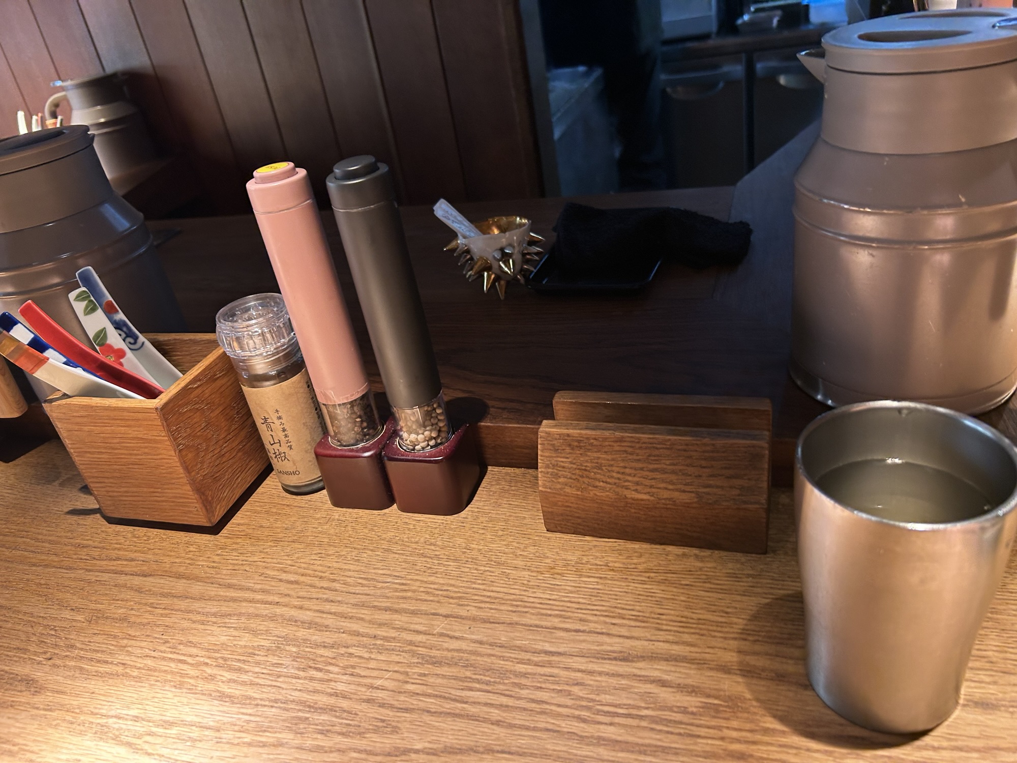 新宿 檜製麺 調味料