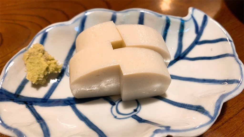 白金台 利庵 板わさ