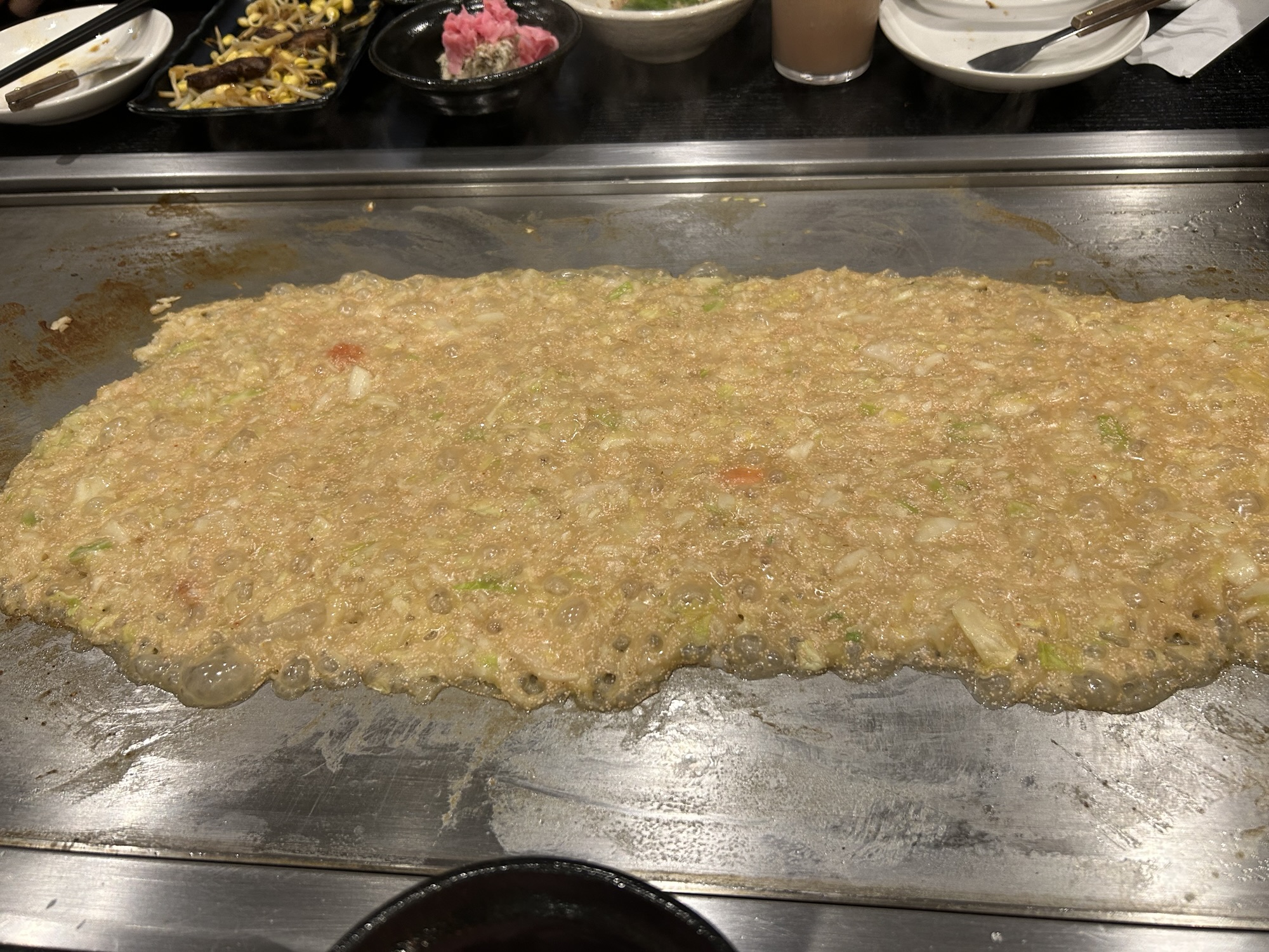 学芸大学 だしともんじゃ 学芸大学店 めんたい餅もんじゃ