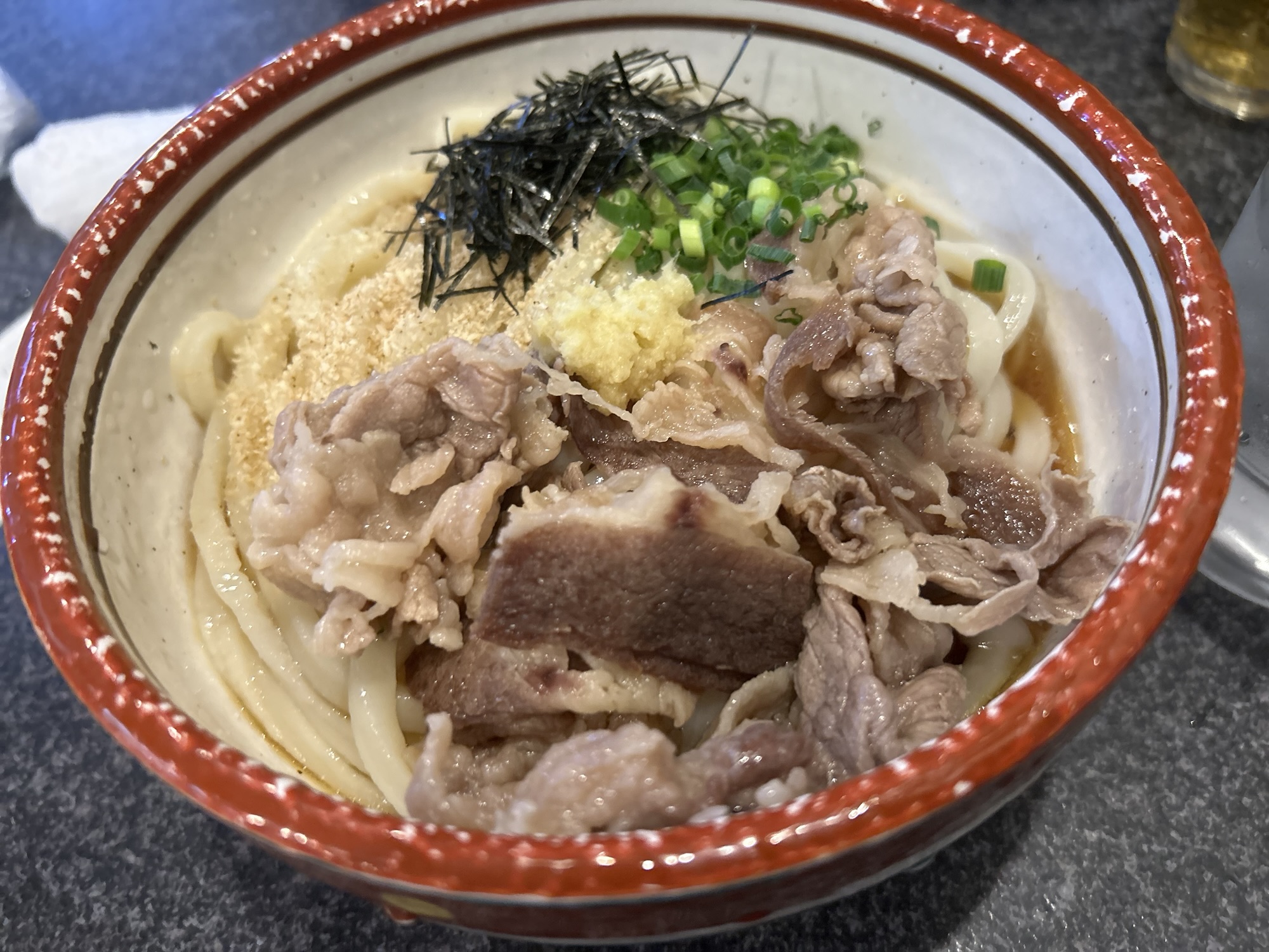 高松 手打ちうどん 鶴丸 肉ぶっかけ