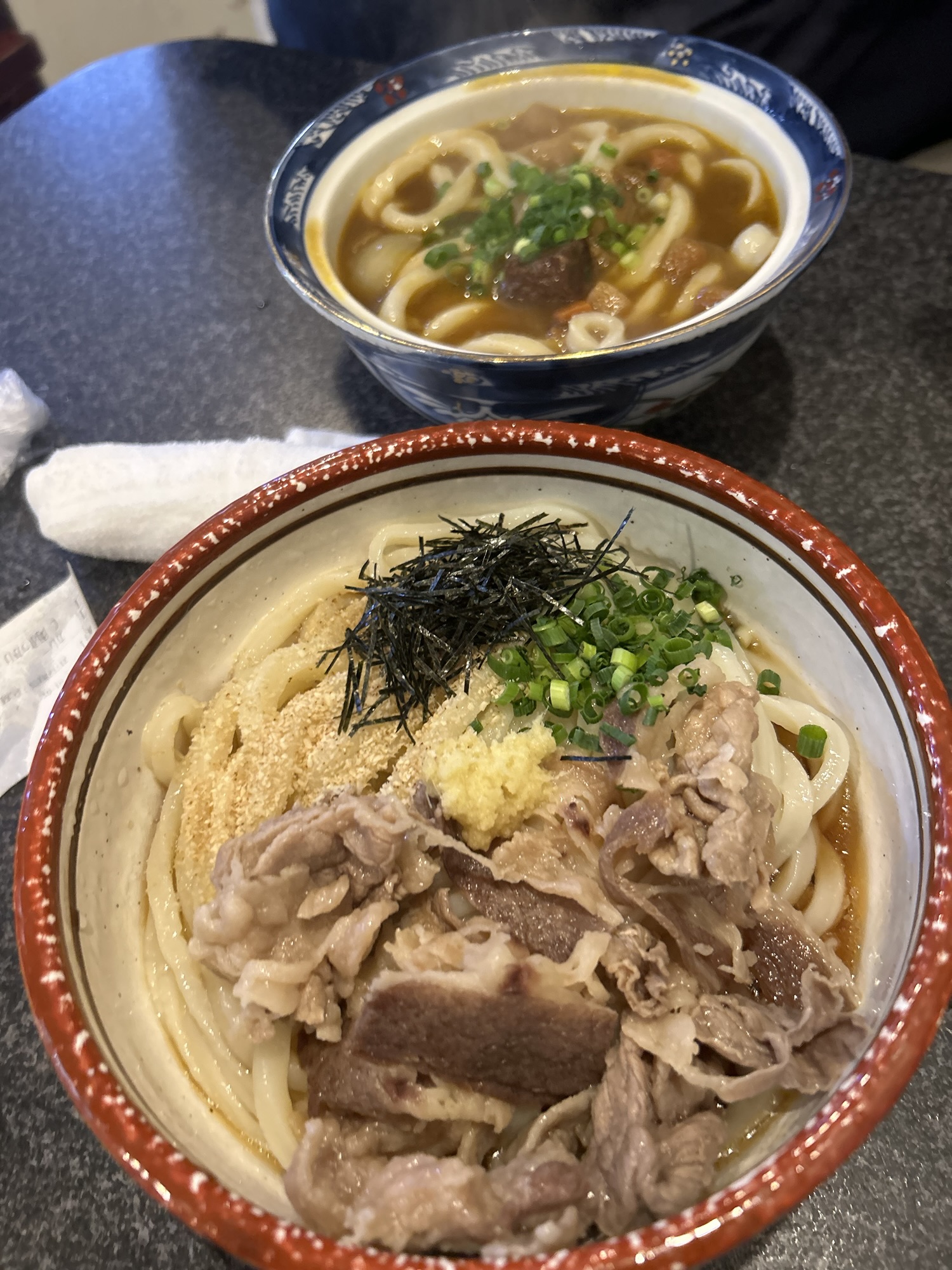 高松 手打ちうどん 鶴丸 カレーうどん 肉ぶっかけ