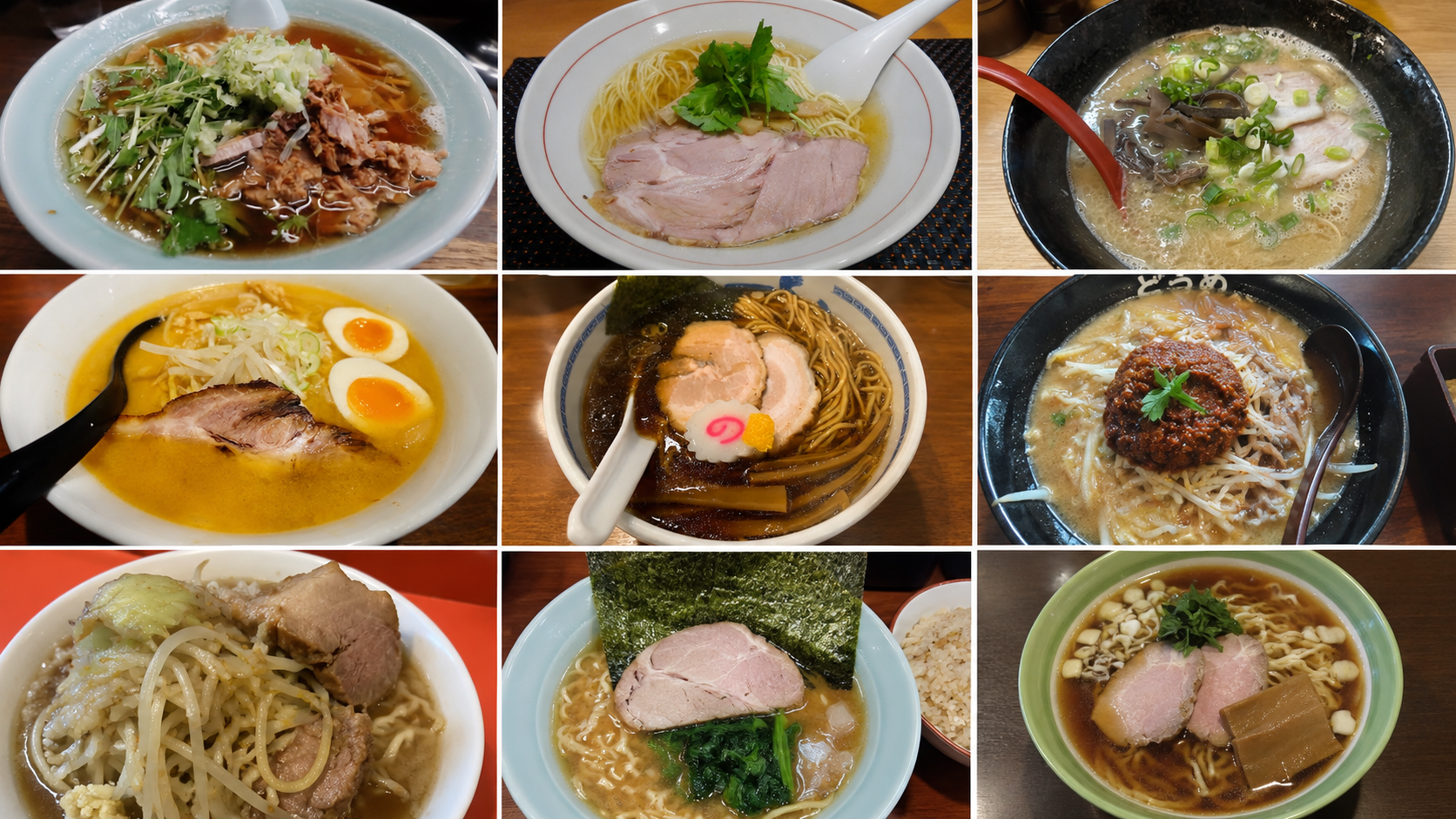 調布市 ラーメンおすすめまとめ コラージュ写真