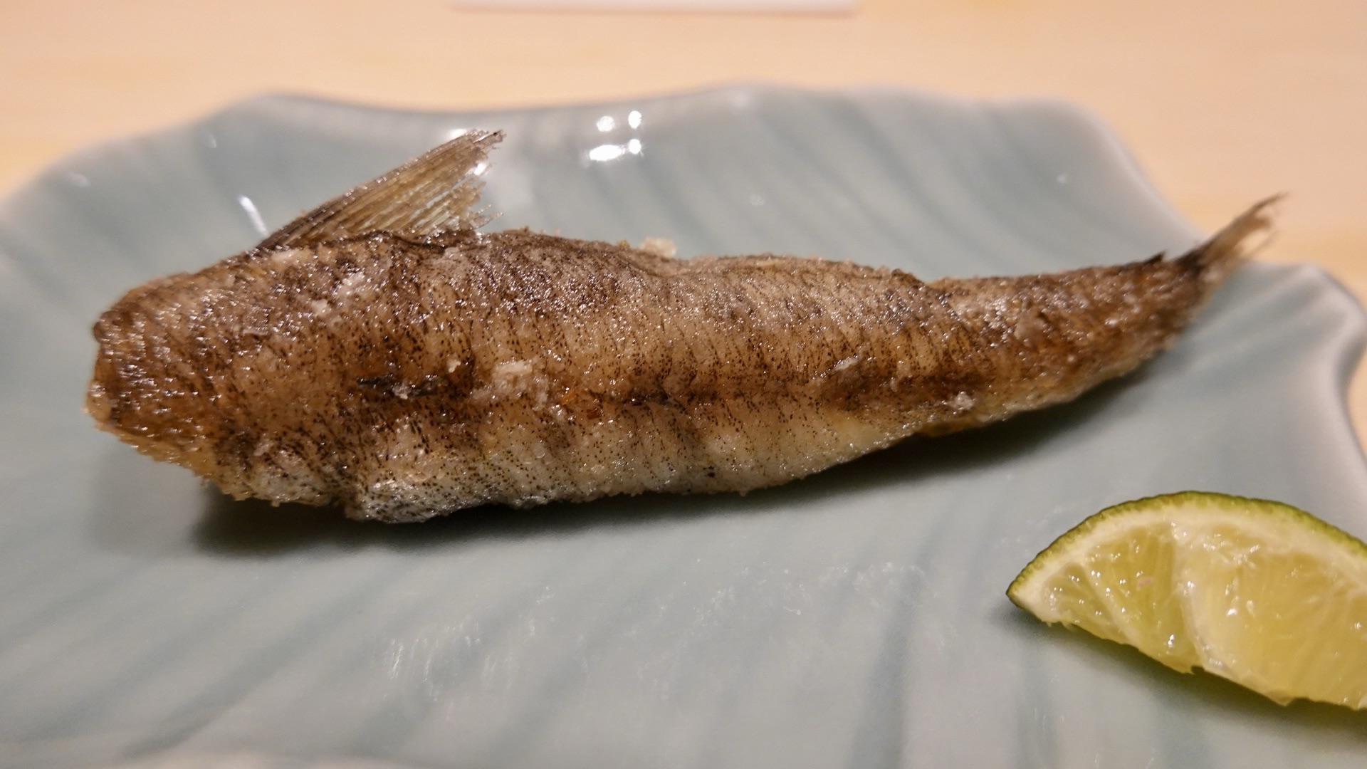恵比寿 鮨せい大 メヒカリの唐揚げ