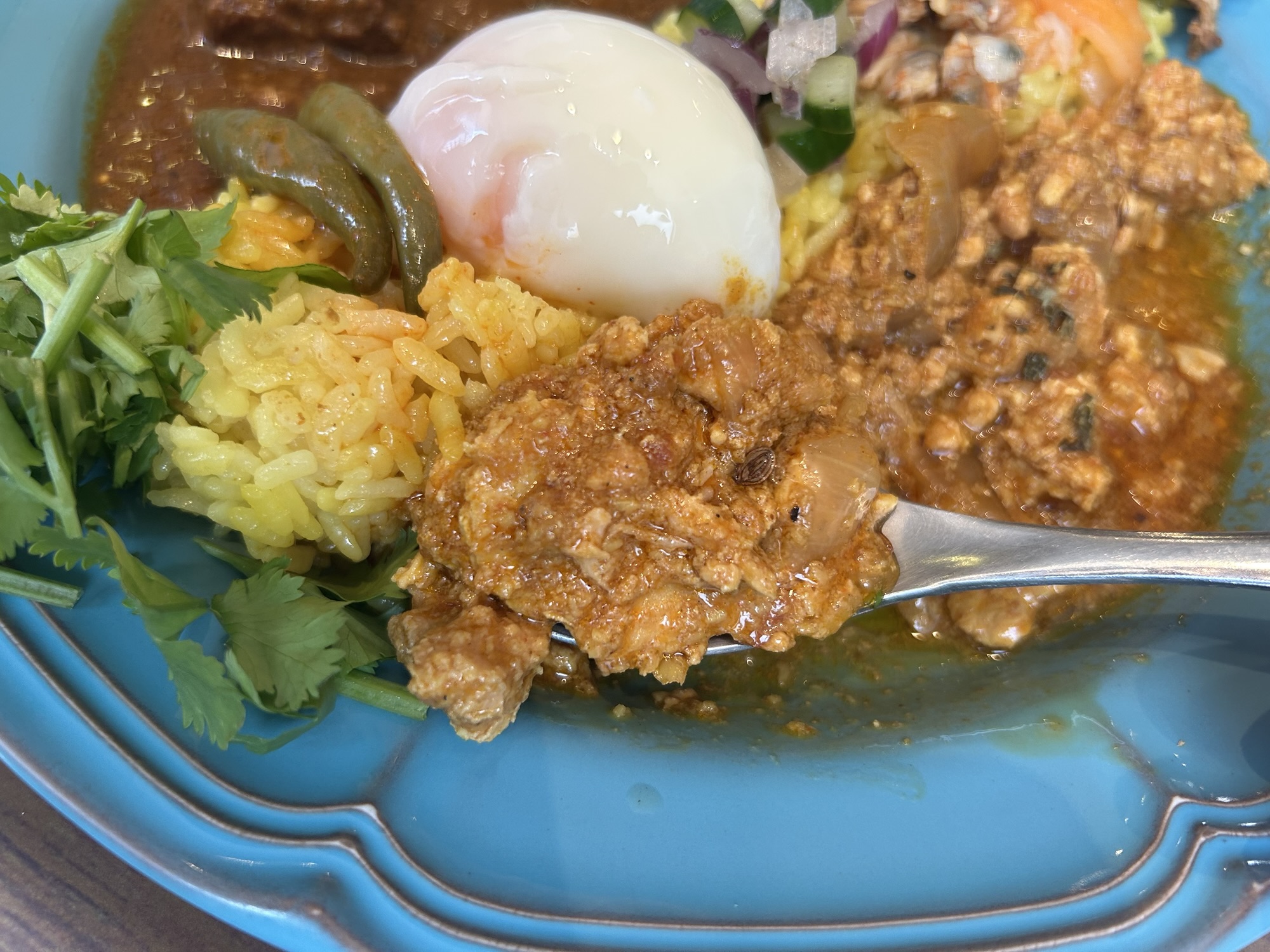 立川 カレー会議室 スパイスカレー2種盛