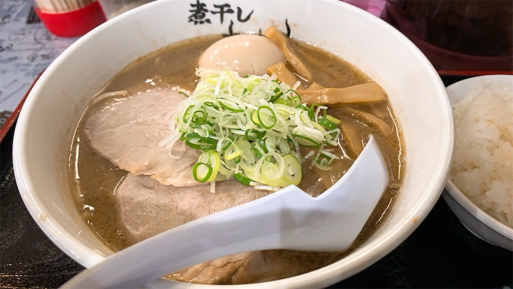 立川 煮干しらーめん青樹 こってり煮干し味玉らーめん