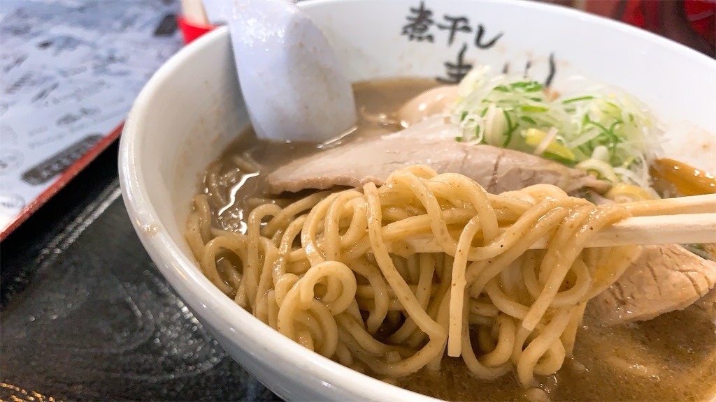立川 煮干しらーめん青樹 こってり煮干し味玉らーめん
