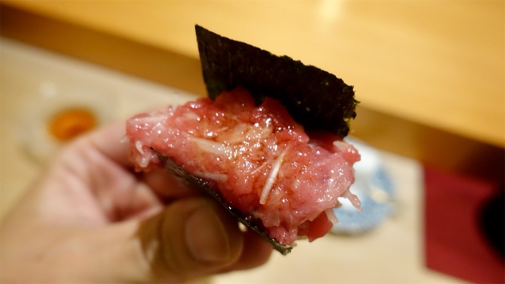 白金 鮨 まつうら 鮪の頭肉