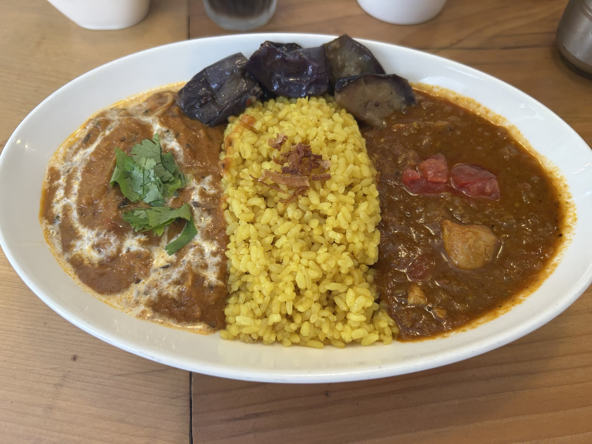 府中 RAINBOW SPICE MASALA STALL LUNCH ダブルカリー