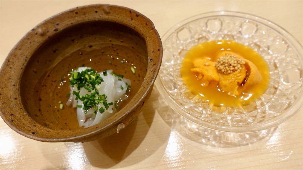 恵比寿 鮨 くりや川 烏賊そうめん