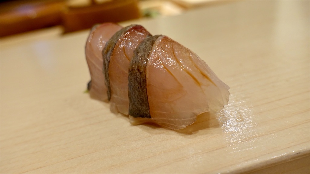 恵比寿 鮨 くりや川 エボダイ