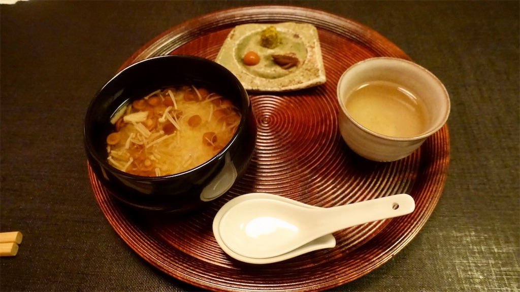 神谷町 精進料理 醍醐 なめこ雑炊