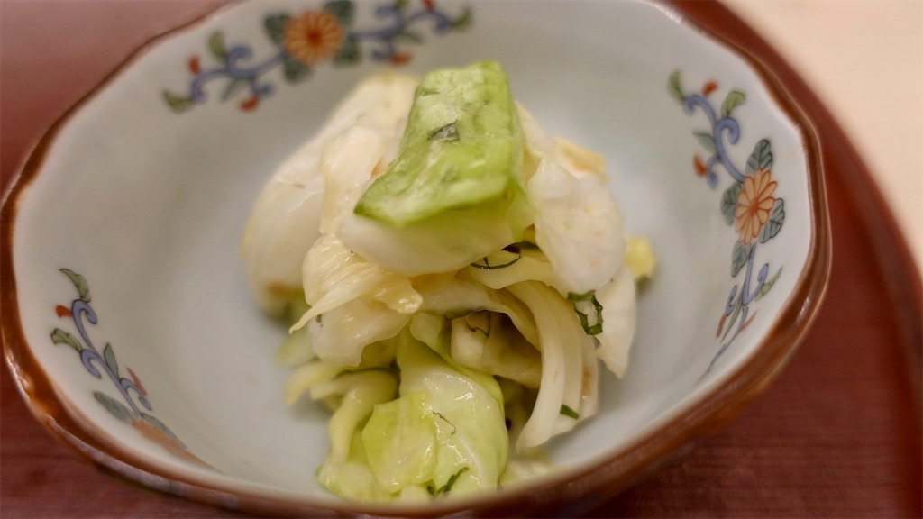 新富町 日本料理 久丹 お漬物