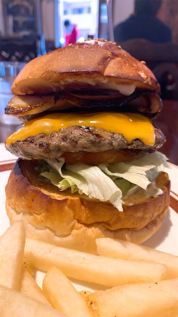 立川 オールドニュー ダイナー ベーコンチーズバーガー