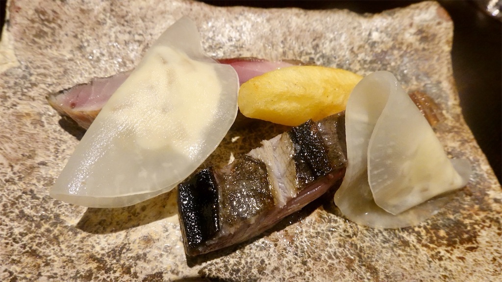 赤坂 炭火割烹 白坂 鯖・大根・サワークリーム