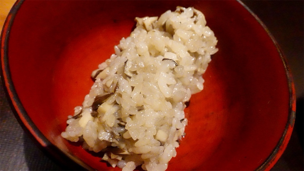 赤坂 炭火割烹 白坂 黒舞茸ご飯