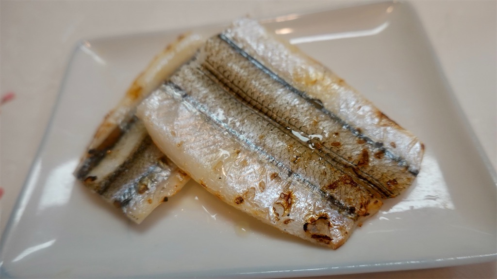 山口市 鮨なかたに サヨリの昆布〆焼き