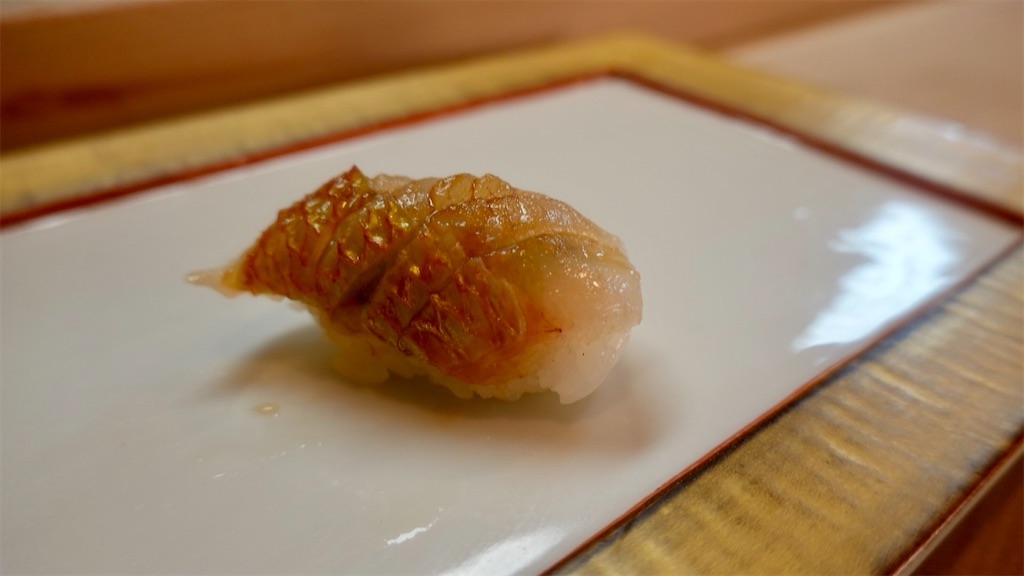 山口市 鮨なかたに 連子鯛