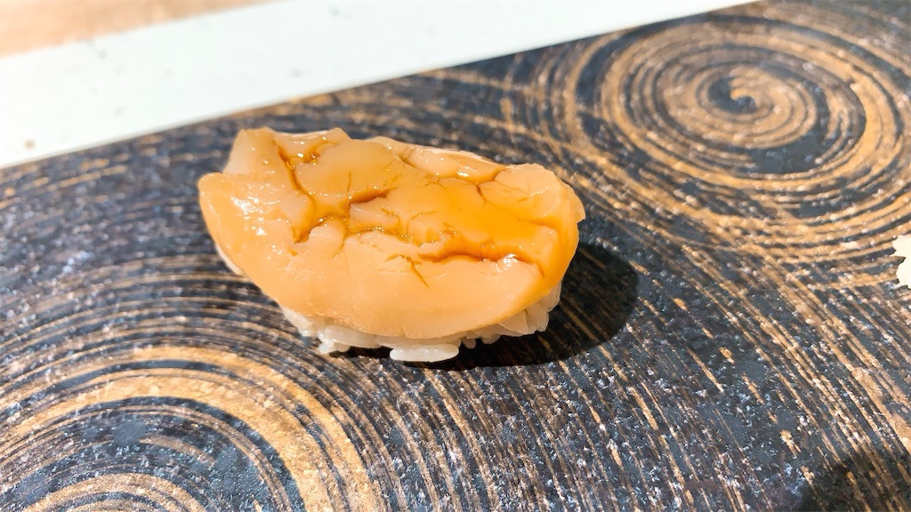 麻布十番 立ち食い鮨 まさ 煮帆立