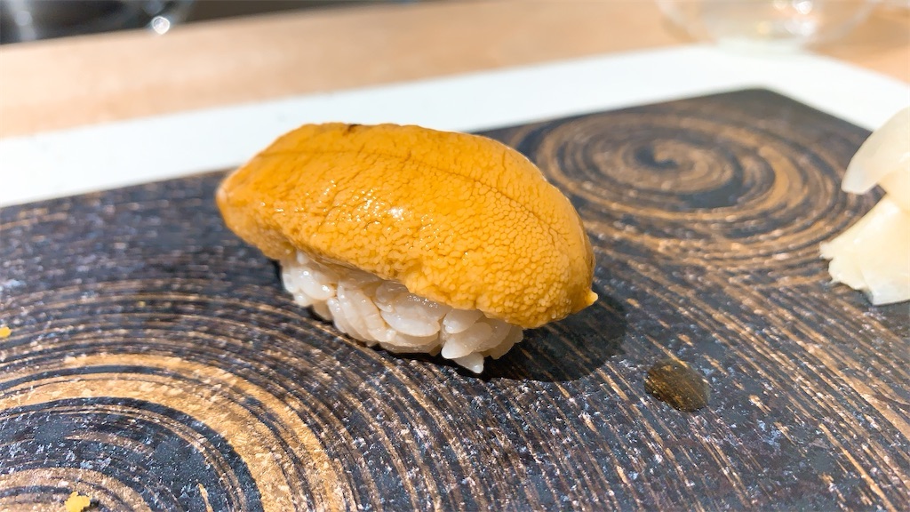 麻布十番 立ち食い鮨 まさ 雲丹