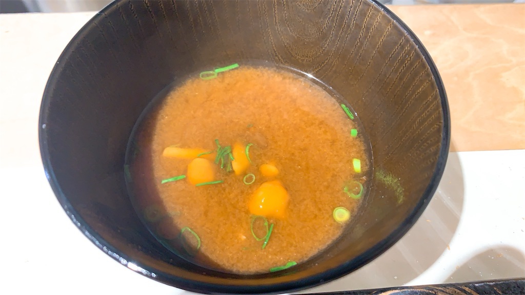 麻布十番 立ち食い鮨 まさ 味噌汁