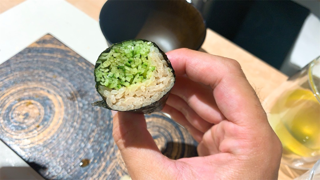 麻布十番 立ち食い鮨 まさ かっぱ巻き