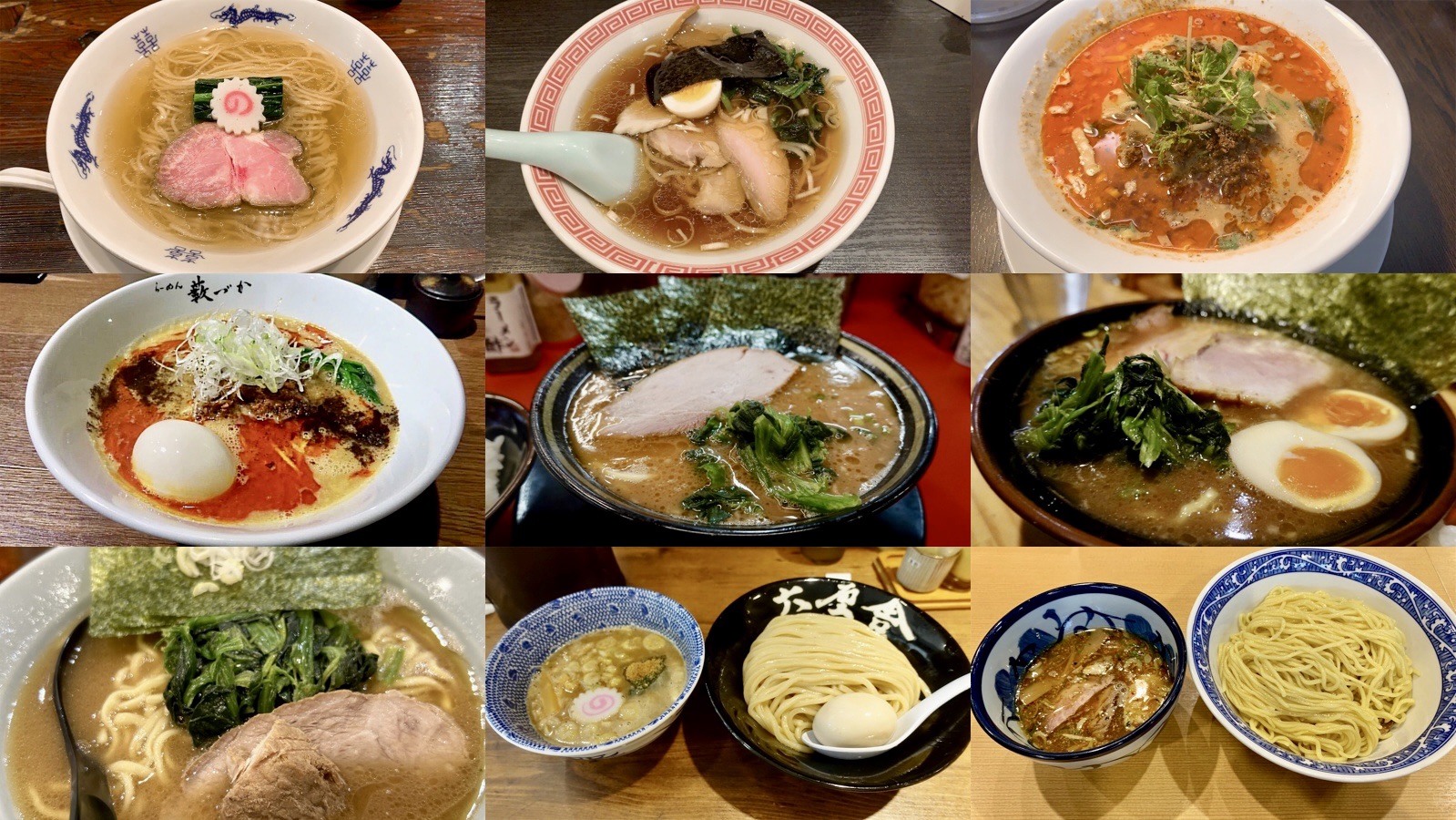 湯島 絶対外さないラーメンまとめ コラージュ写真