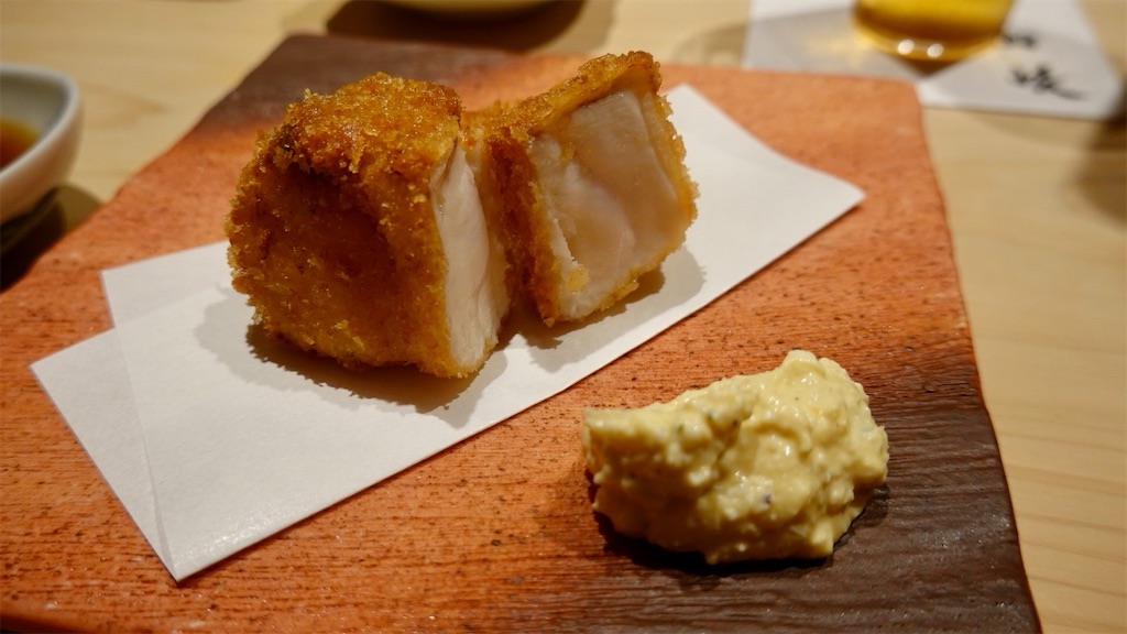 築地市場 鮨 崚 マハタの唐揚げ