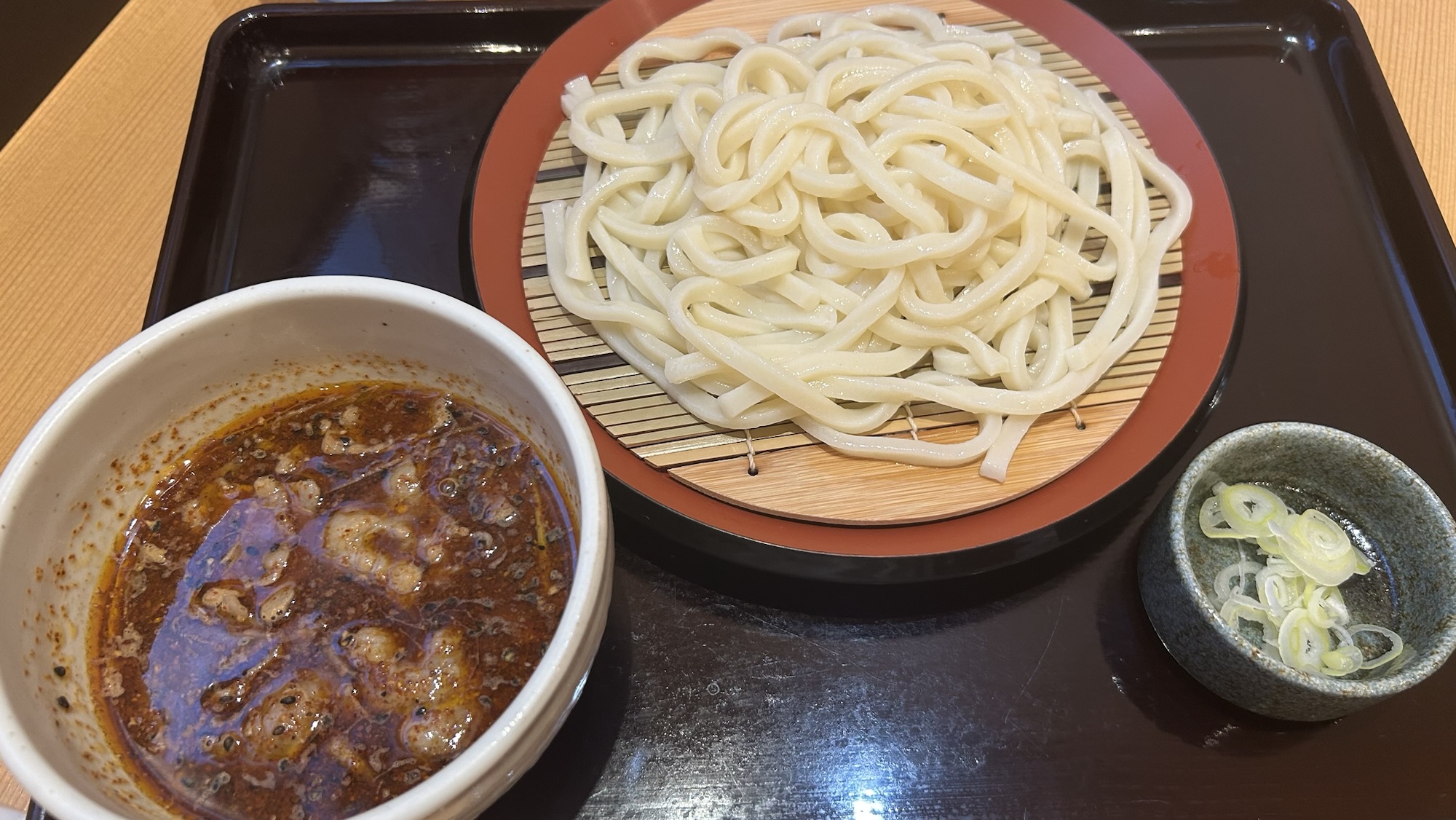 西調布 たつき 激辛つけ汁うどん