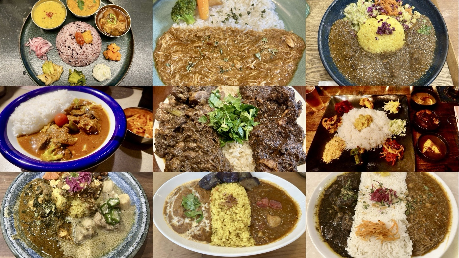 東京 スパイスカレーおすすめまとめ コラージュ写真