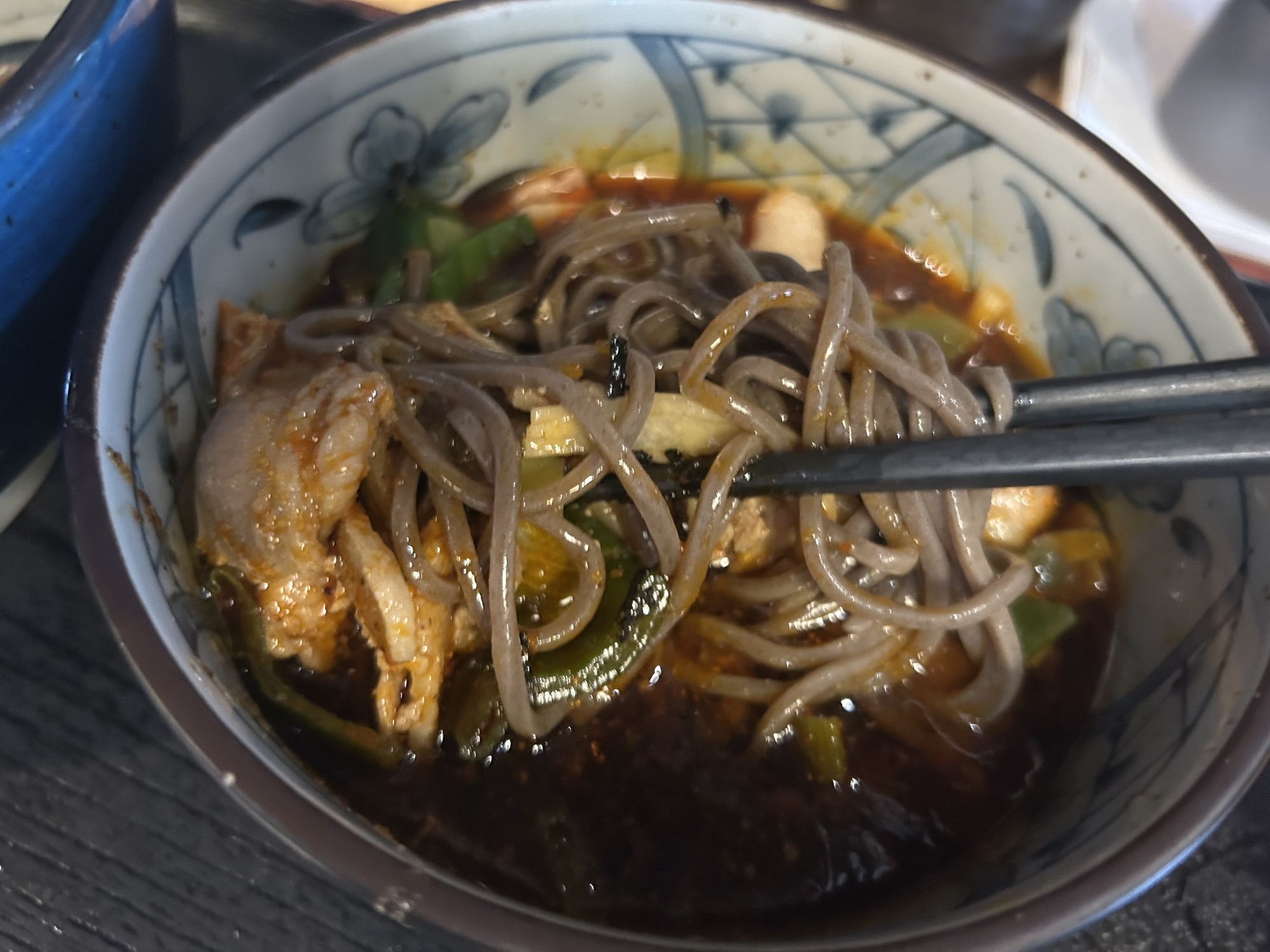 立川 つけ蕎麦 ボンサイ 本店 辛豚つけ蕎麦