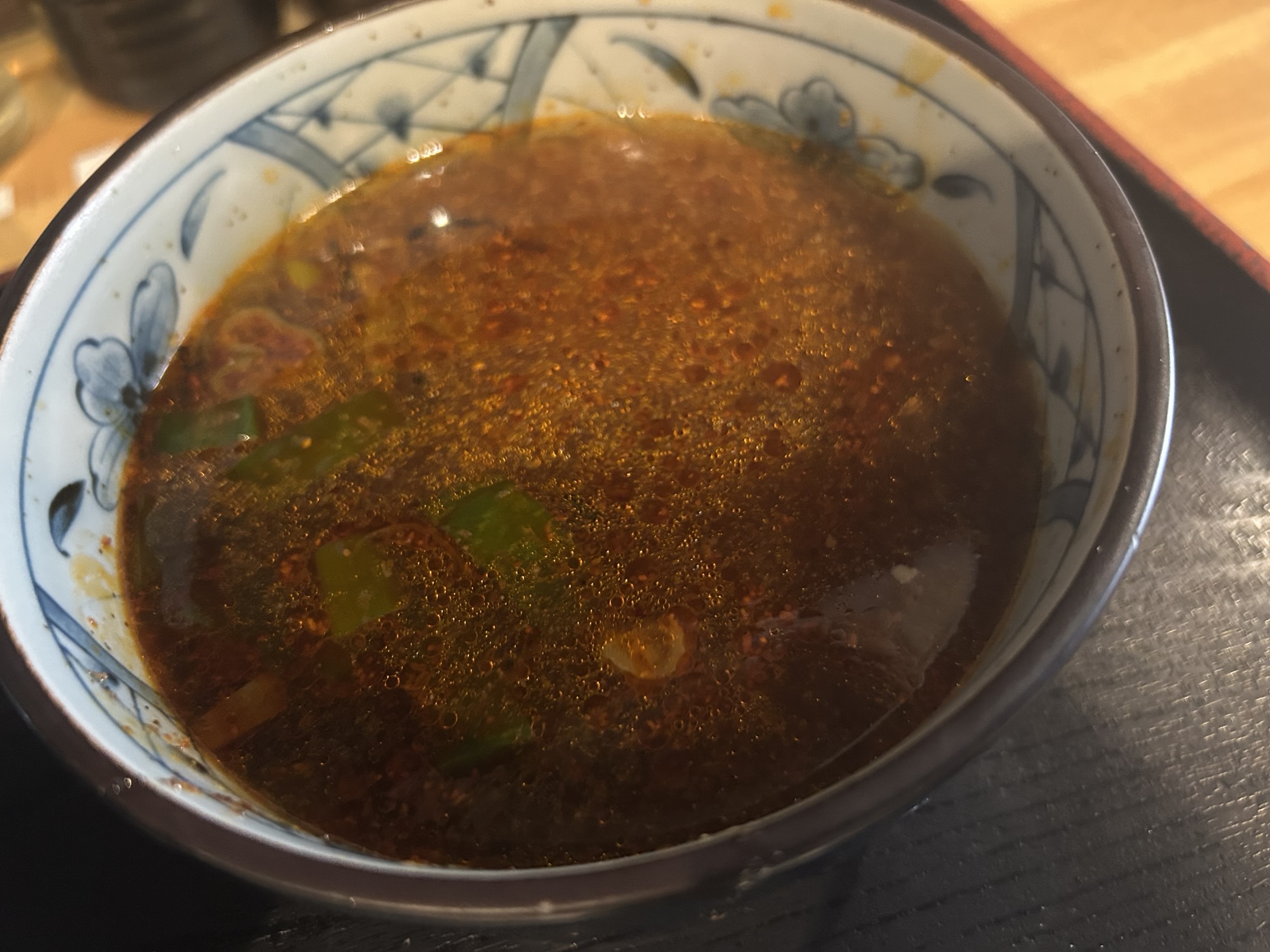 立川 つけ蕎麦 ボンサイ 本店 辛豚つけ蕎麦