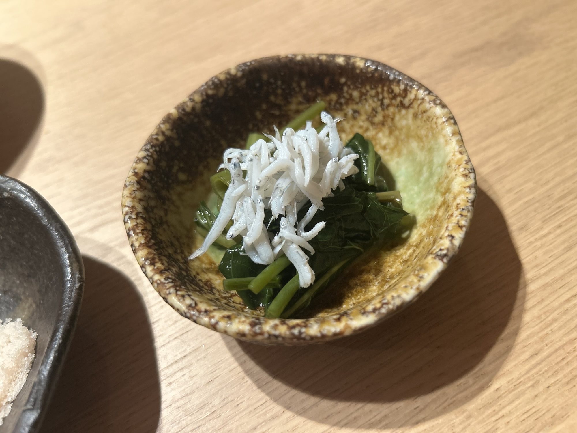 代々木上原 喜わ 空芯菜のお浸しとちりめんじゃこ