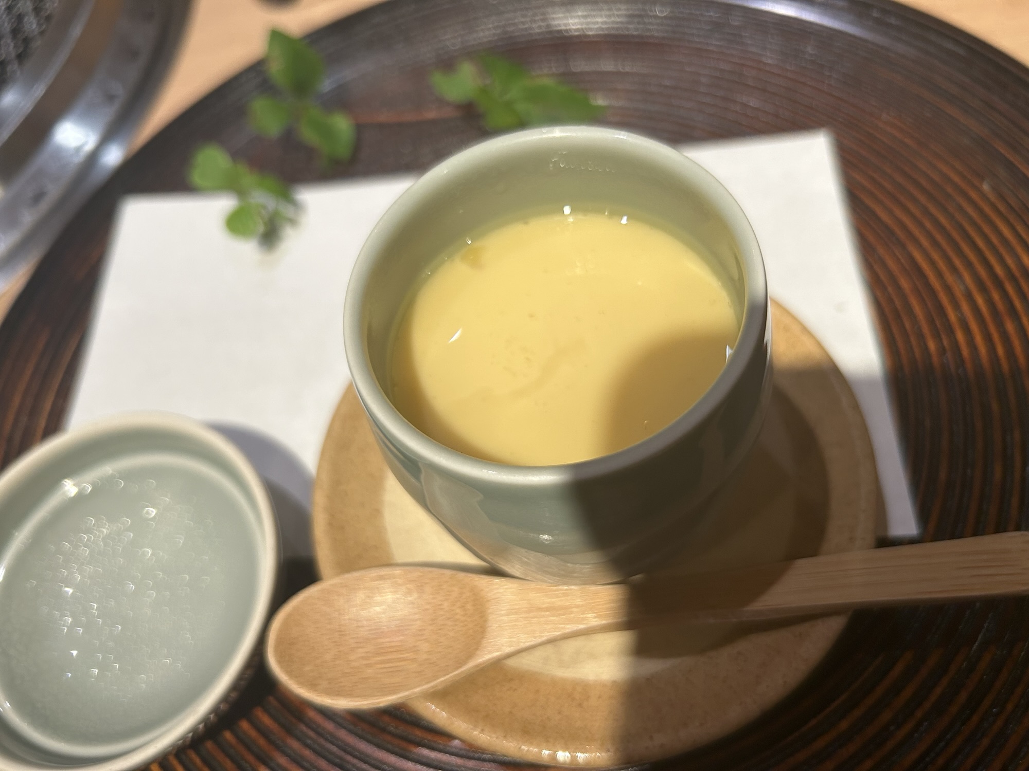 表参道 日本焼肉はせ川 表参道店 濃厚鶏卵〆茶碗蒸し